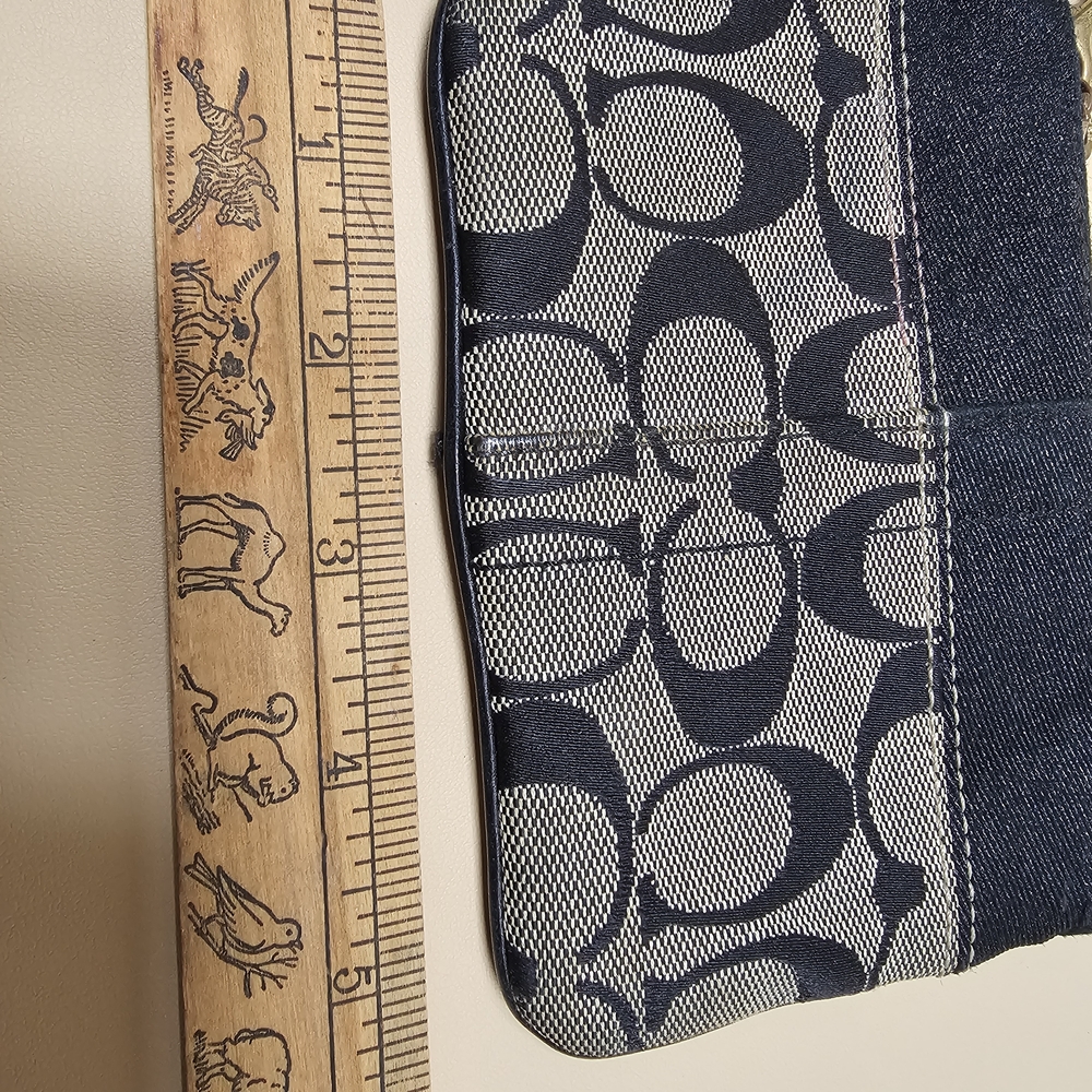 Navy and Gray Patterned Wallet